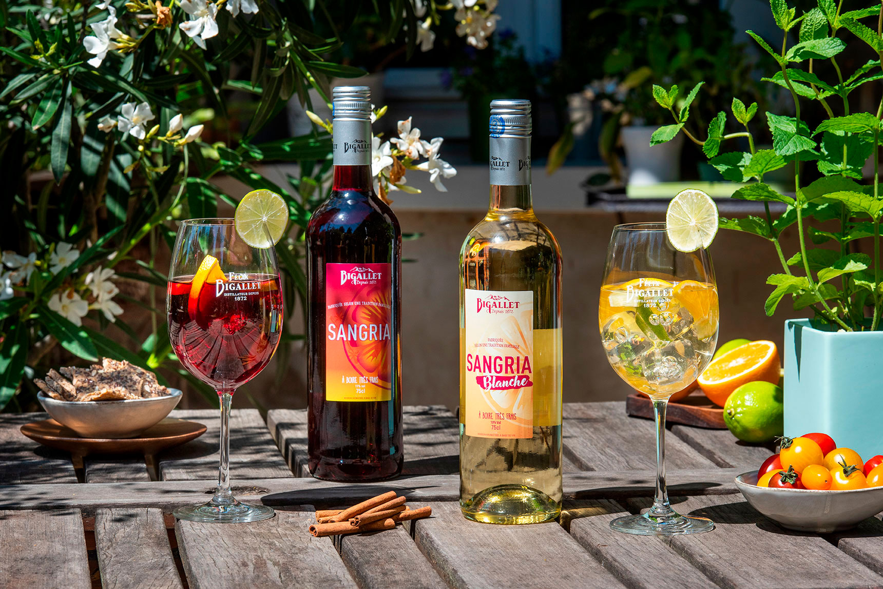 sangria rouge et sangria blanche