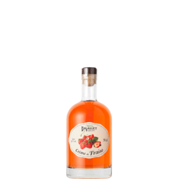 bouteille de crème de fraise