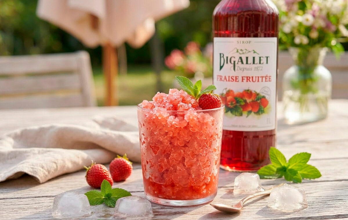 granité fraise maison